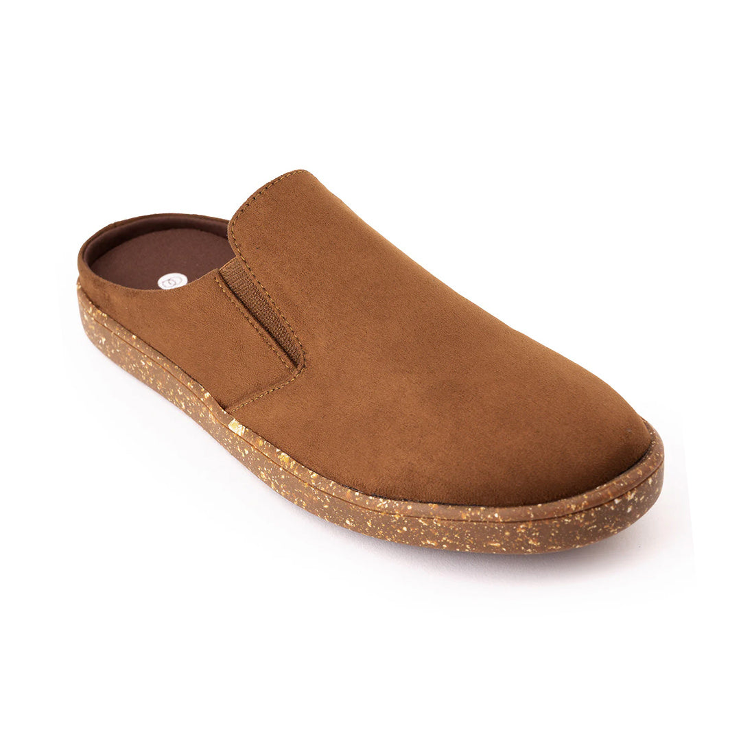 Nest Mules Vegan Suede Tan Men Slip-ons