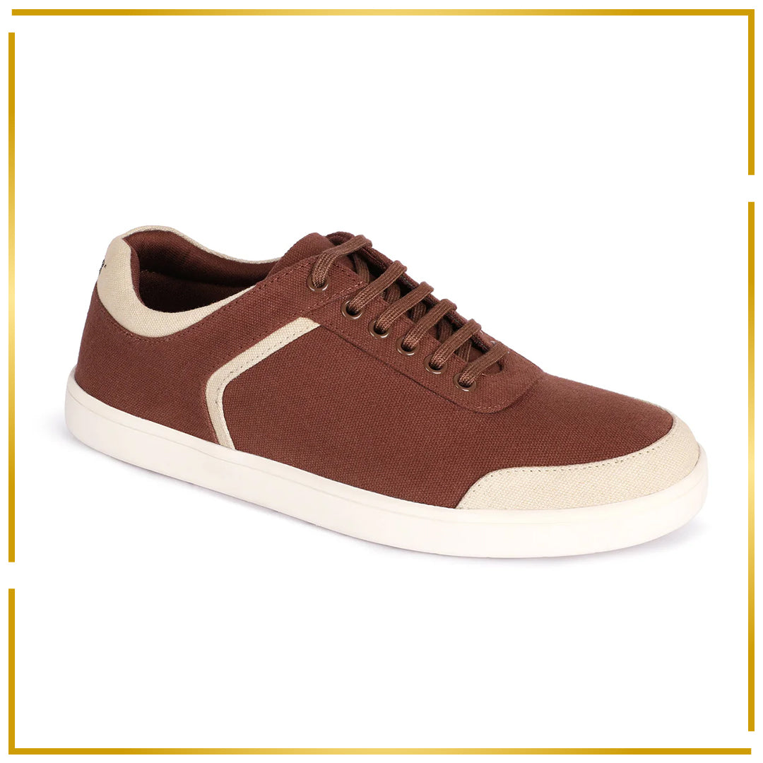 Dan Eco-Sole Sneakers Brown and Beige Men