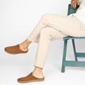 Nest Mules Vegan Suede Tan Men Slip-ons - Image 2 - Paaduks
