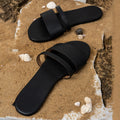 Tev Cloak Vegan Leather Black Women Slides - Image 7 - Paaduks