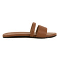 Tev Cloak Vegan Leather Tan Women Slides - Image 3 - Paaduks