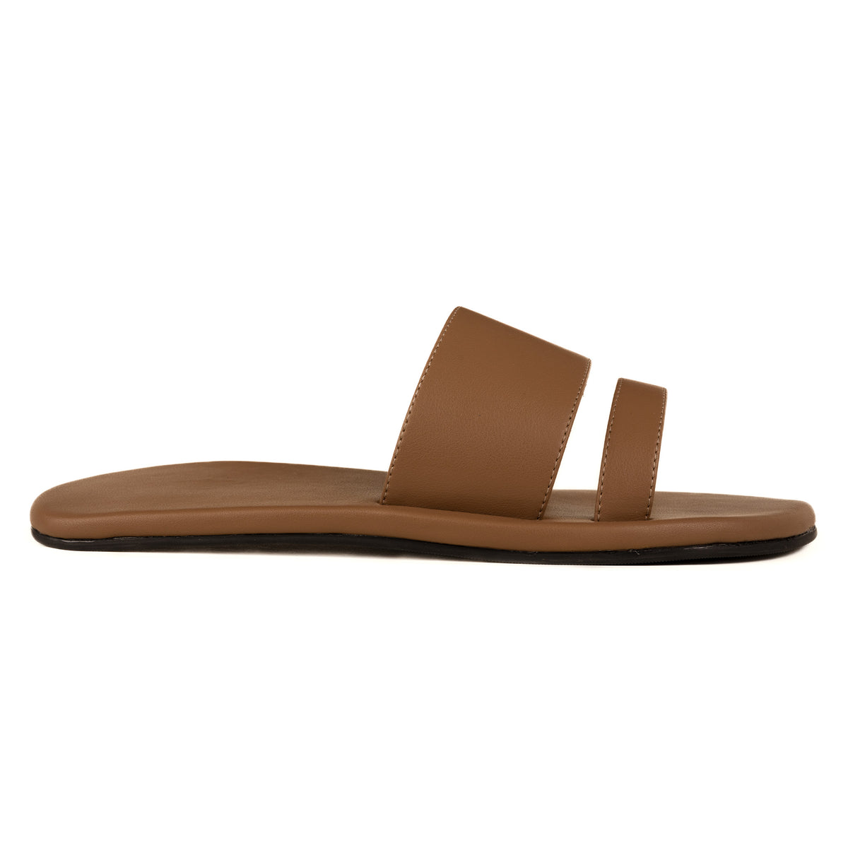Tev Cloak Vegan Leather Brown Men Slides - Image 3 - Paaduks