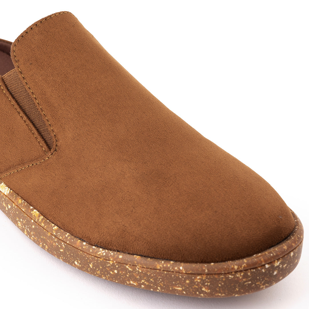 Nest Mules Vegan Suede Tan Men Slip-ons - Image 4 - Paaduks