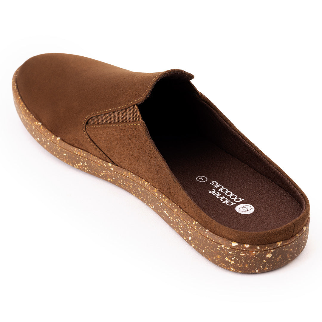 Nest Mules Vegan Suede Tan Men Slip-ons - Image 6 - Paaduks