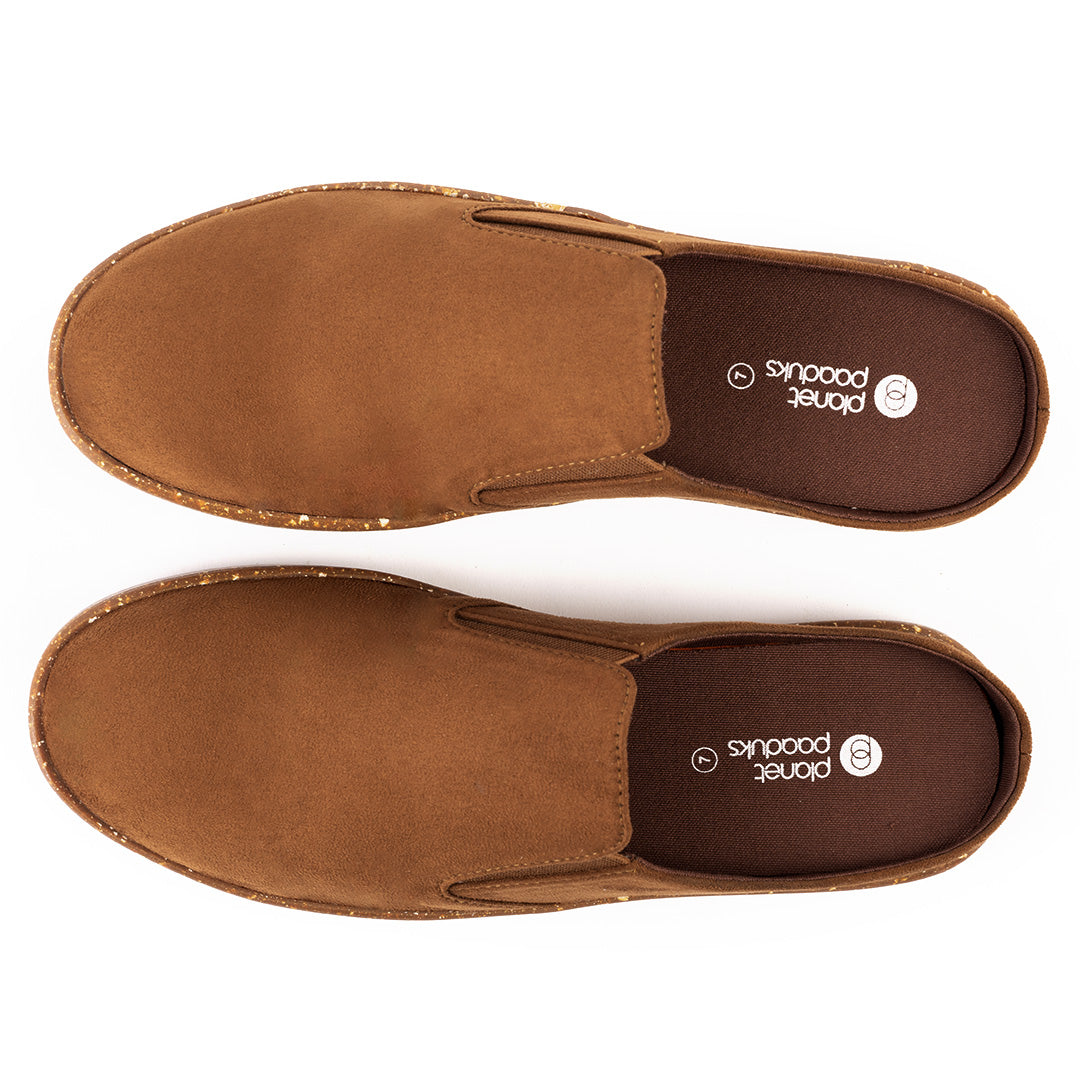 Nest Mules Vegan Suede Tan Men Slip-ons - Image 8 - Paaduks