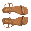 Zoe Luxe Ankle-Strap Vegan Leather Tan Women Sandals - Image 7 - Paaduks