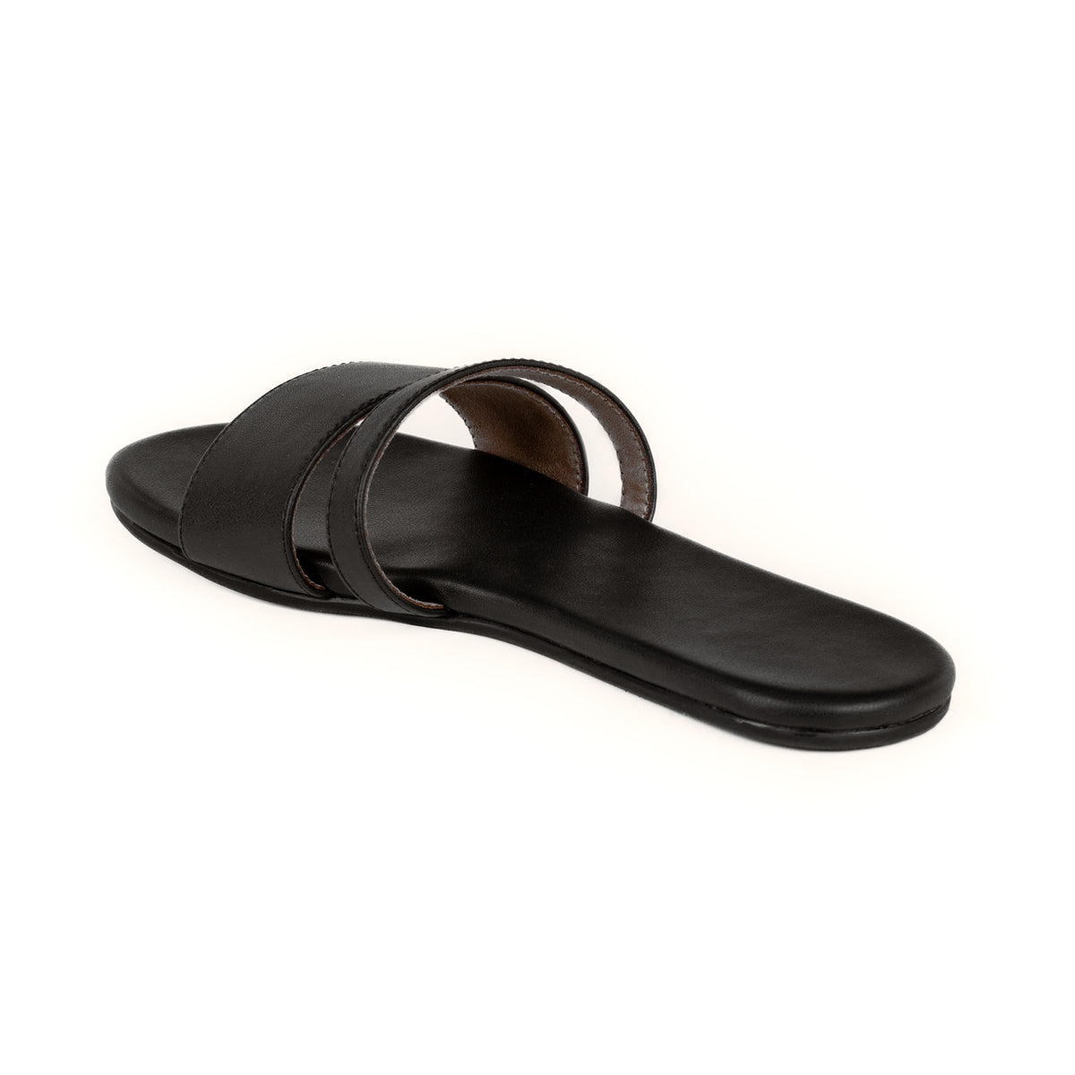 Tev Cloak Vegan Leather Black Women Slides - Image 6 - Paaduks