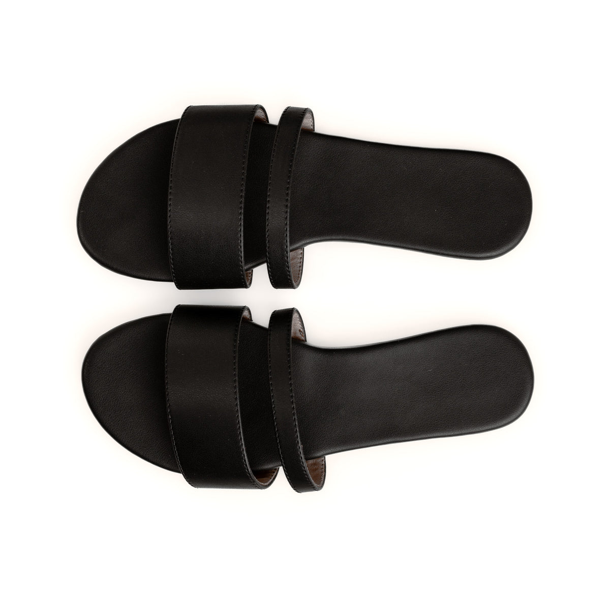 Tev Cloak Vegan Leather Black Women Slides - Image 8 - Paaduks