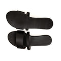 Tev Cloak Vegan Leather Black Women Slides - Image 4 - Paaduks