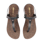 Ara T-Strap Cork Black Sandals Women