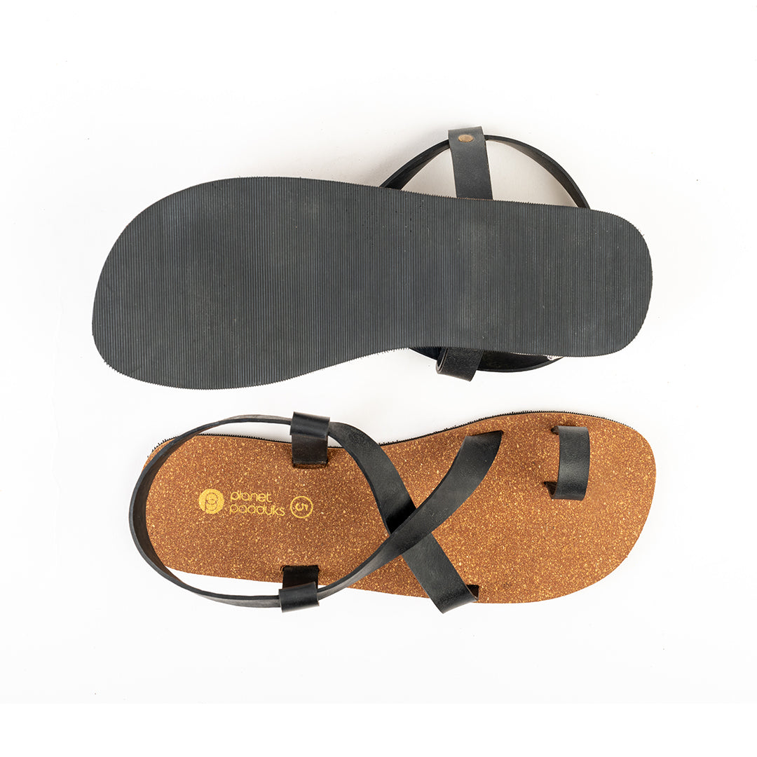 Sko Slingback Cork Brown Sandals Women