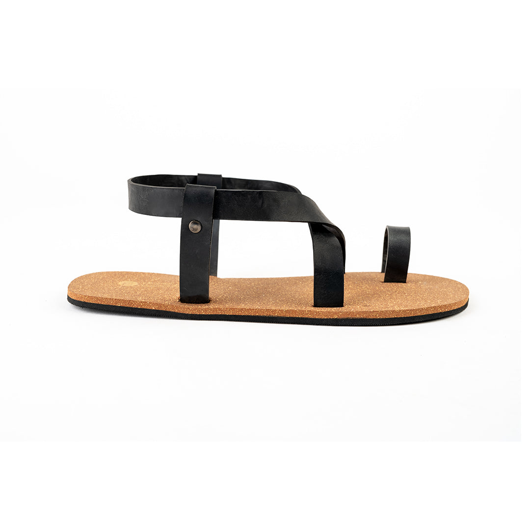 Sko Slingback Cork Brown Sandals Women