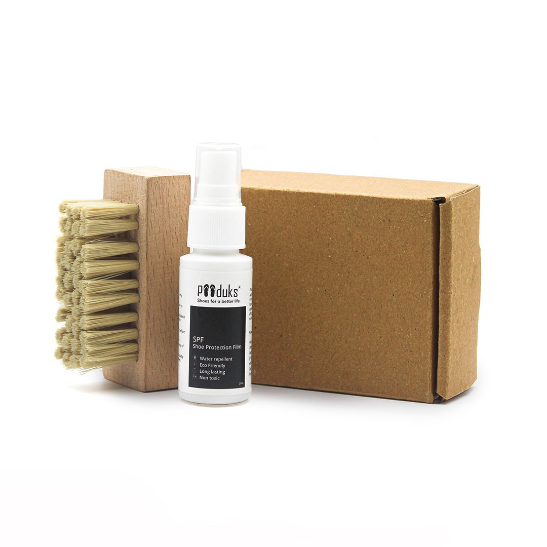 2-in-1 Shoe Care Kit – 25ml Stain Protection Film & Wooden Brush