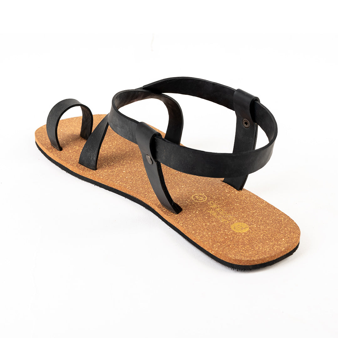 Sko Slingback Cork Brown Sandals Women