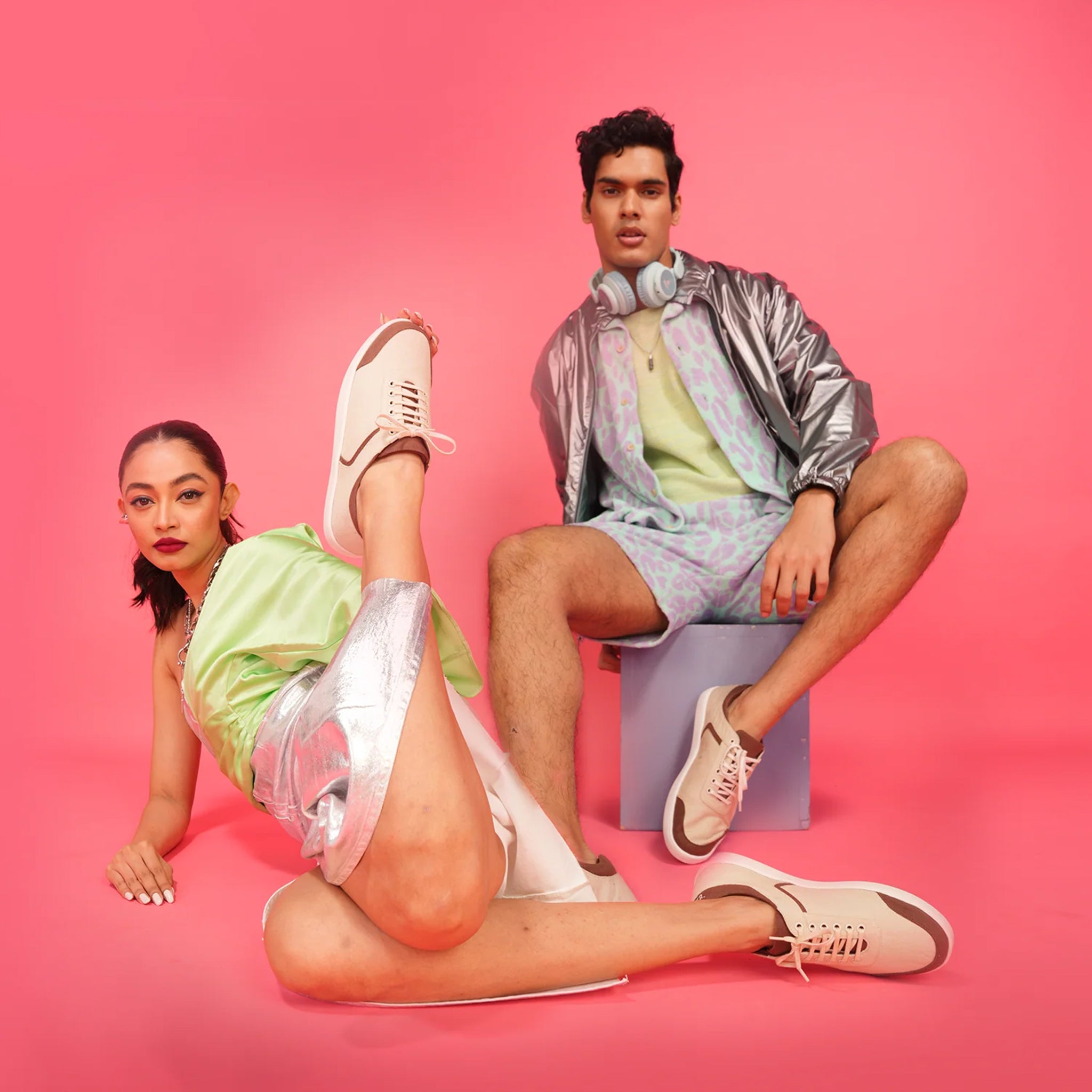 Dan Eco-Sole Sneakers Beige and Brown Men & Women upto 25% Off