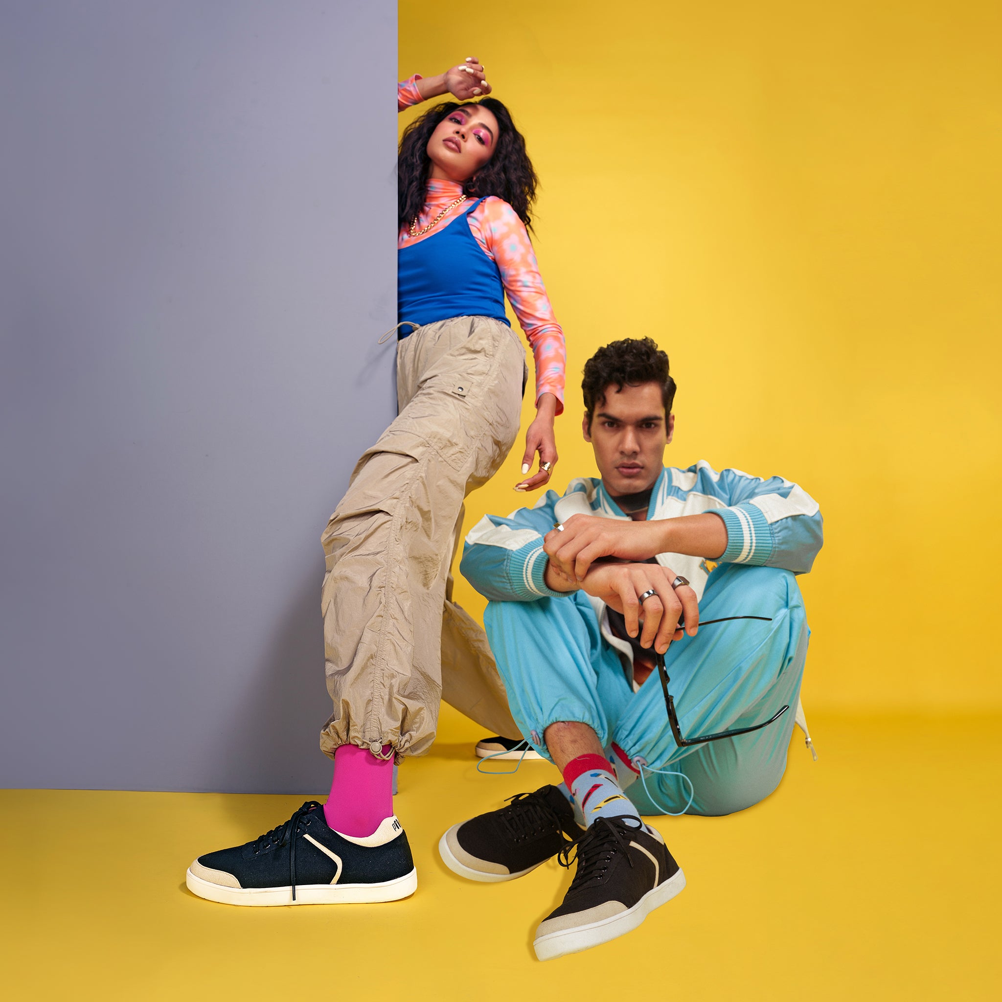 Dan Eco-Sole Sneakers Black and Beige Men & Women upto 25% Off