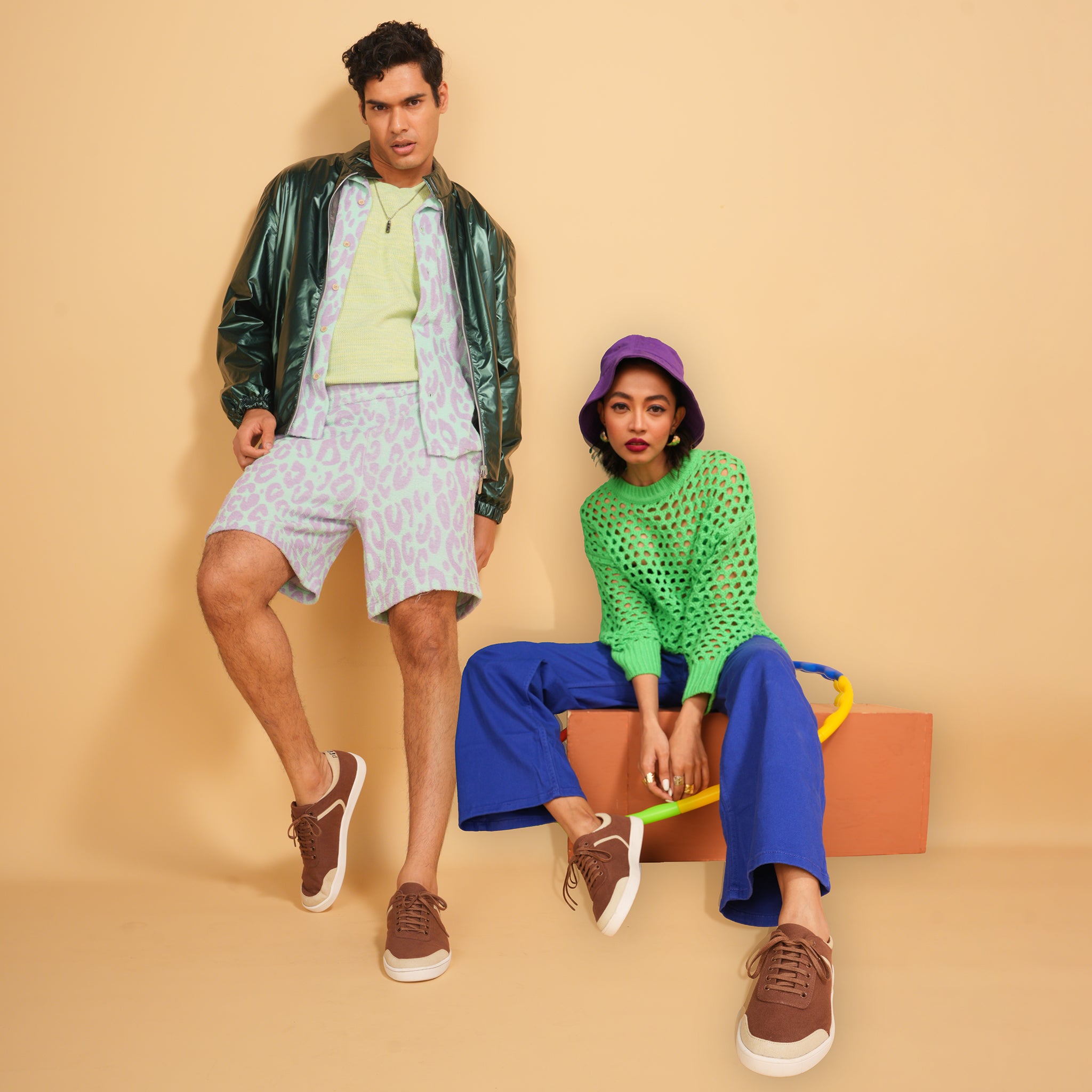 Dan Eco-Sole Sneakers Brown and Beige Men & Women upto 25% Off