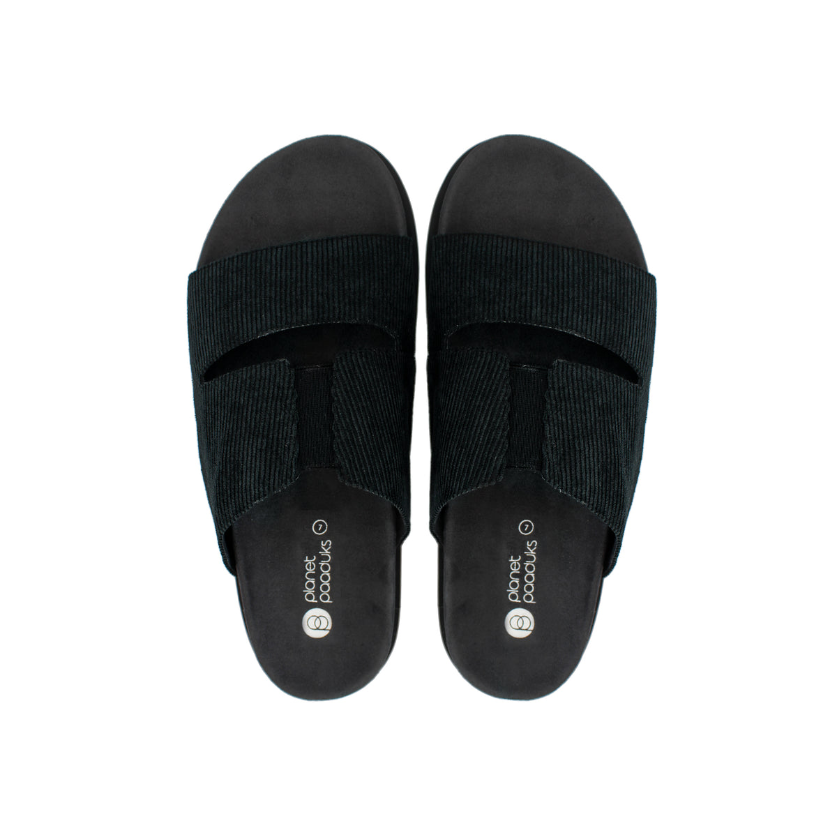 Finn Luxe Cloak Corduroy Black Men Slides