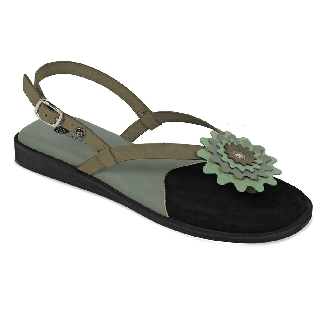 Orah Green Sandals Women