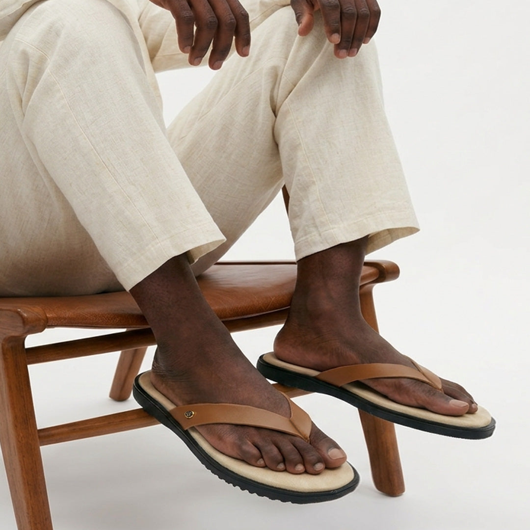 Gara Beige Flip flops Men
