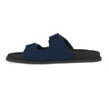 Zen Luxe Dual-Strap Vegan Suede Blue Men Slides - Image 3 - Paaduks