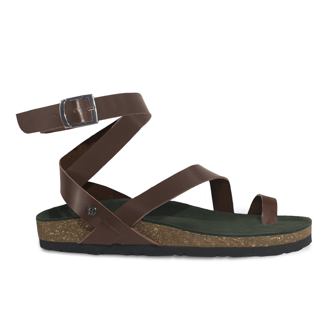 Ensa Brown Sandals Women
