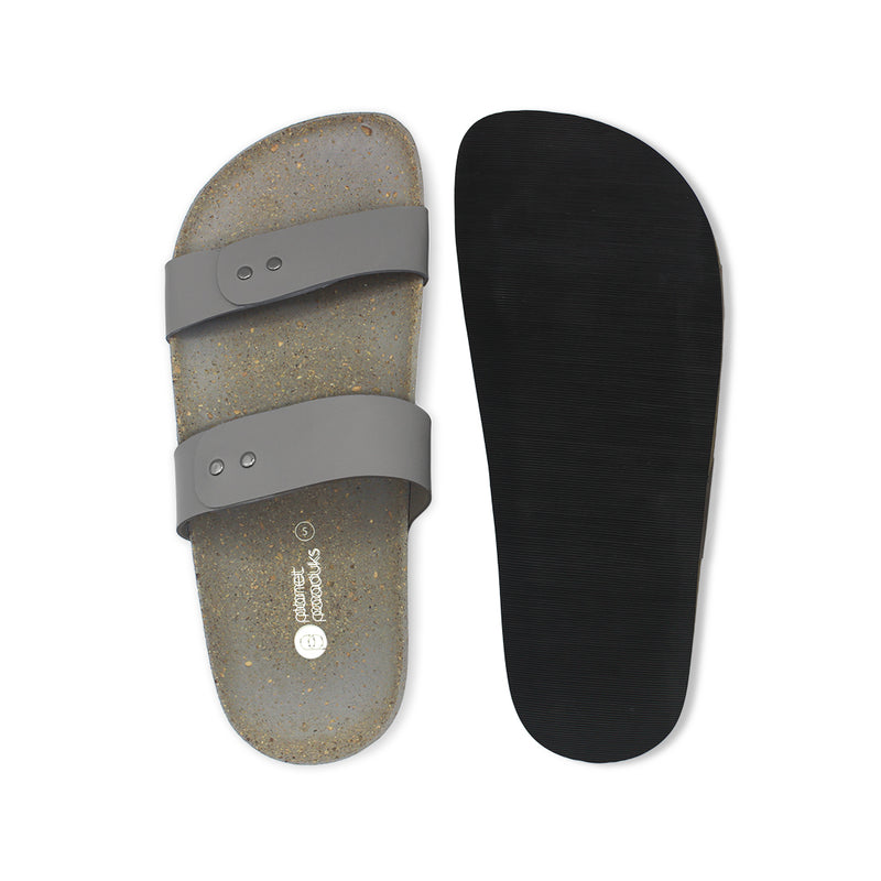 Yume Grey Slides Women