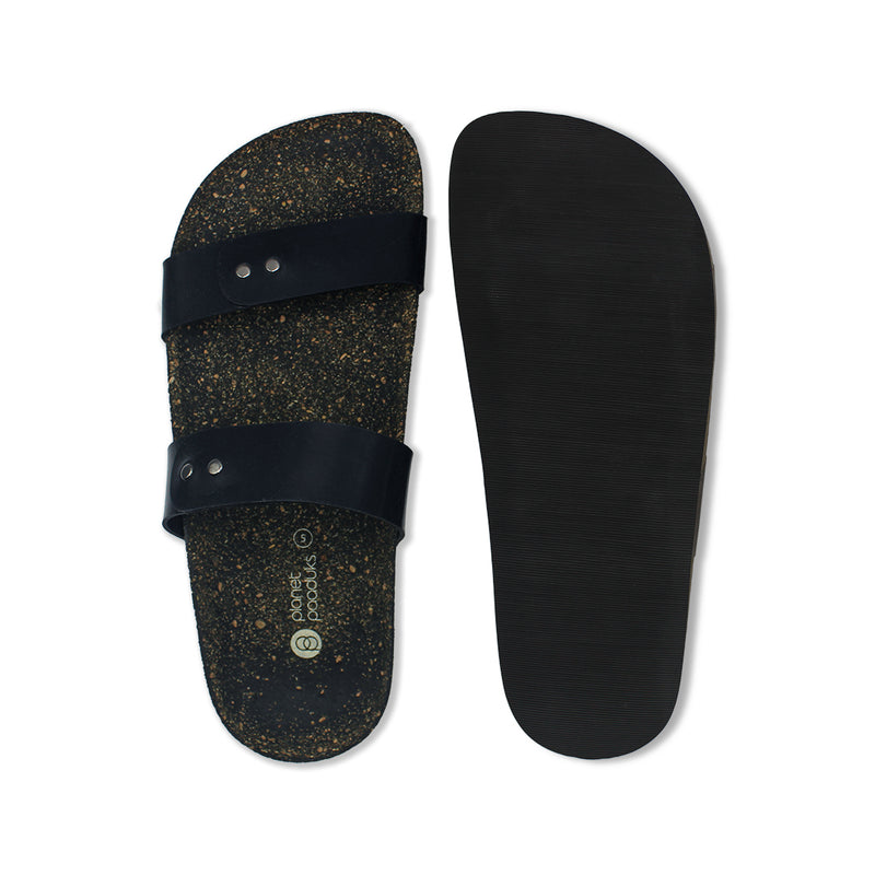 Yume Black Slides Women