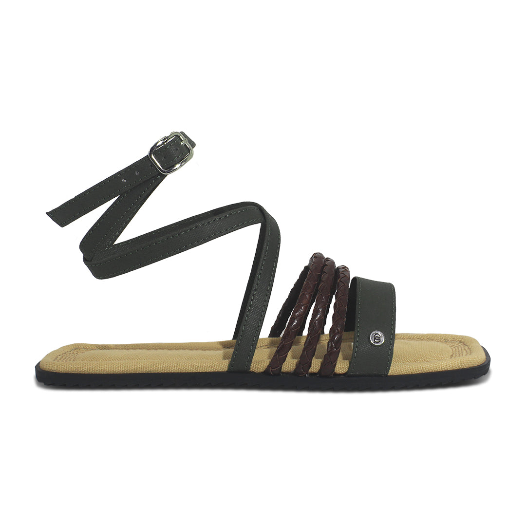 Veya Green Sandals Women