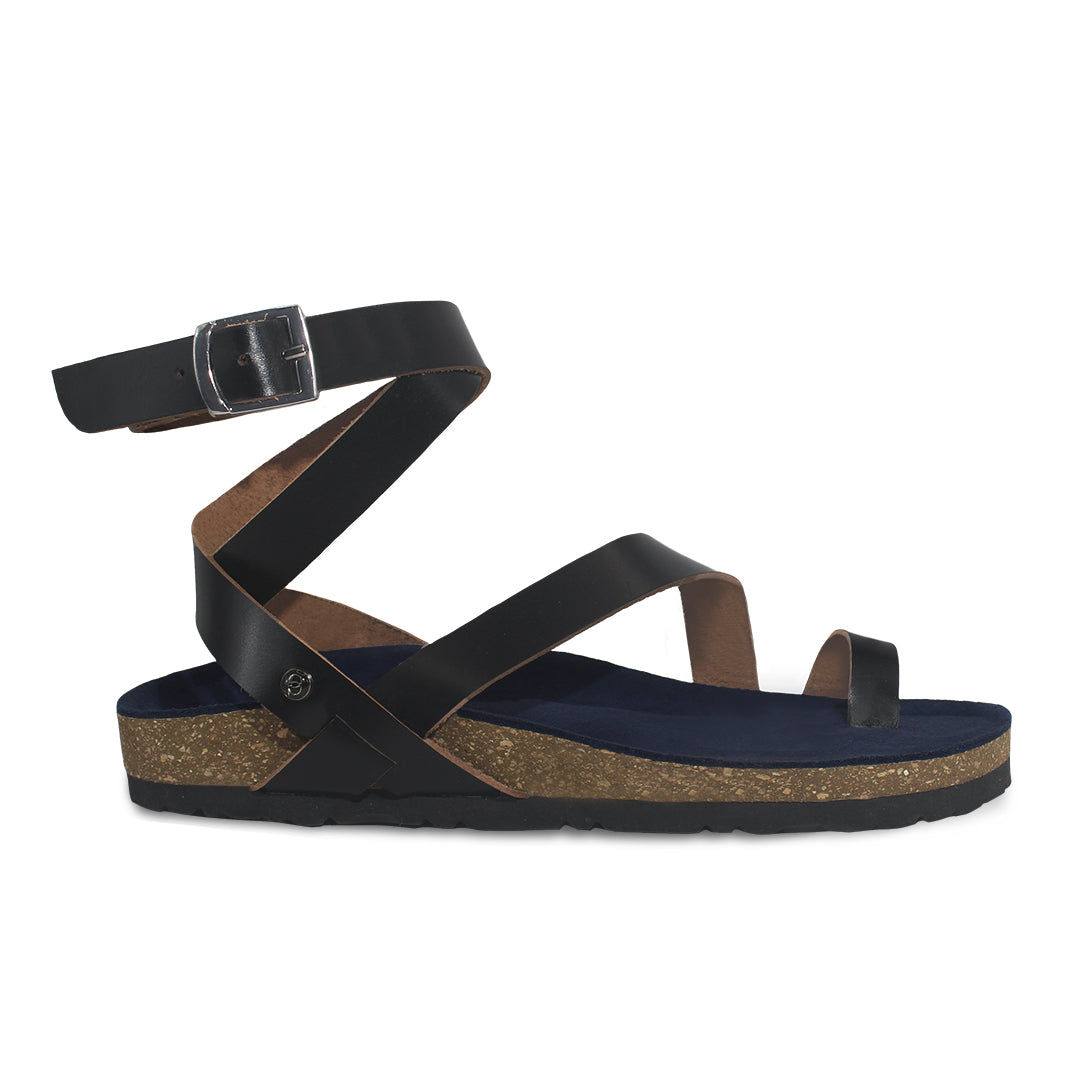 Ensa Black Sandals Women