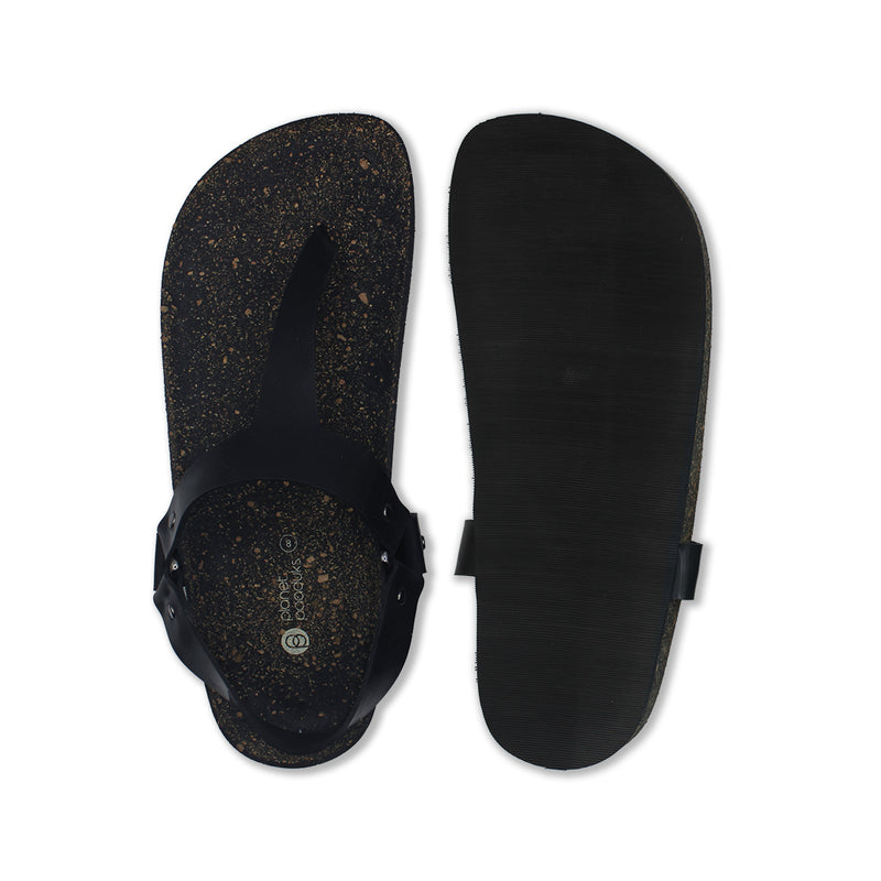 Kumo Black Sandals Men