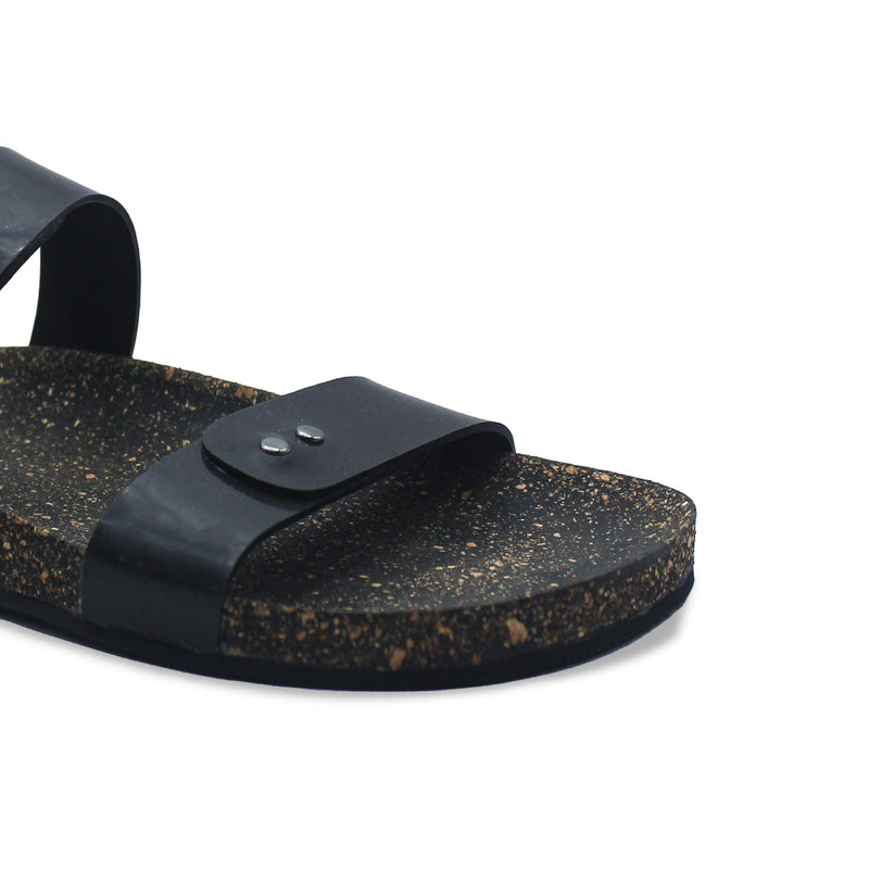 Yume Black Slides Women