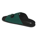 Zen Luxe Dual-Strap Vegan Suede Green Men Slides - Image 5 - Paaduks