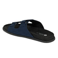 Zen Luxe Dual-Strap Vegan Suede Blue Men Slides - Image 5 - Paaduks