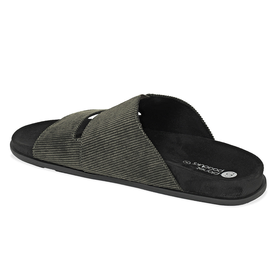 Finn Luxe Cloak Corduroy Grey Men Slides - Image 5 - Paaduks