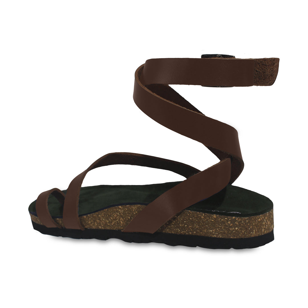 Ensa Brown Sandals Women