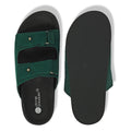 Zen Luxe Dual-Strap Vegan Suede Green Men Slides - Image 6 - Paaduks