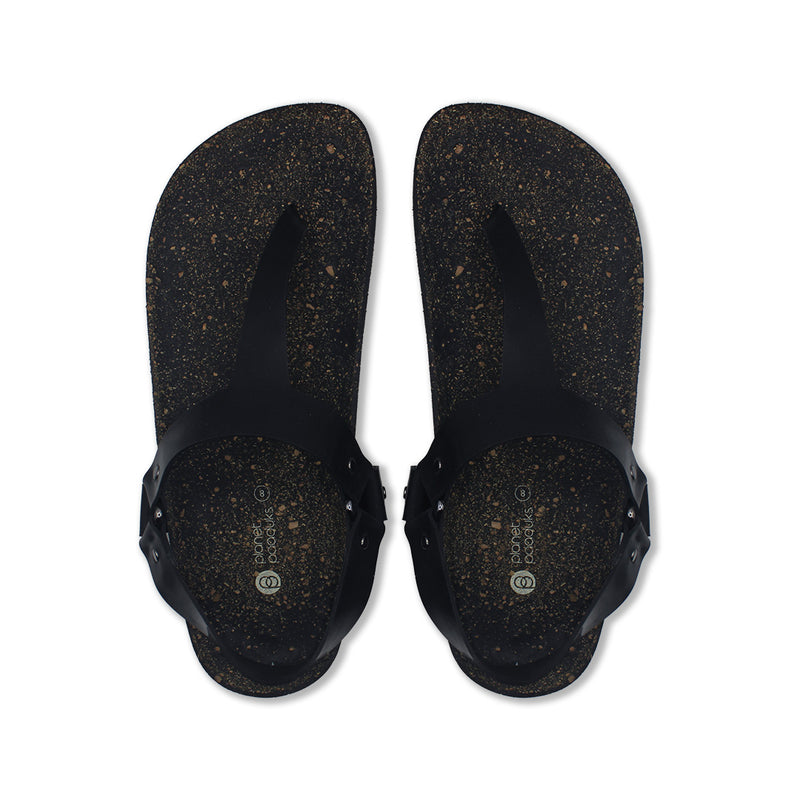 Kumo Black Sandals Men