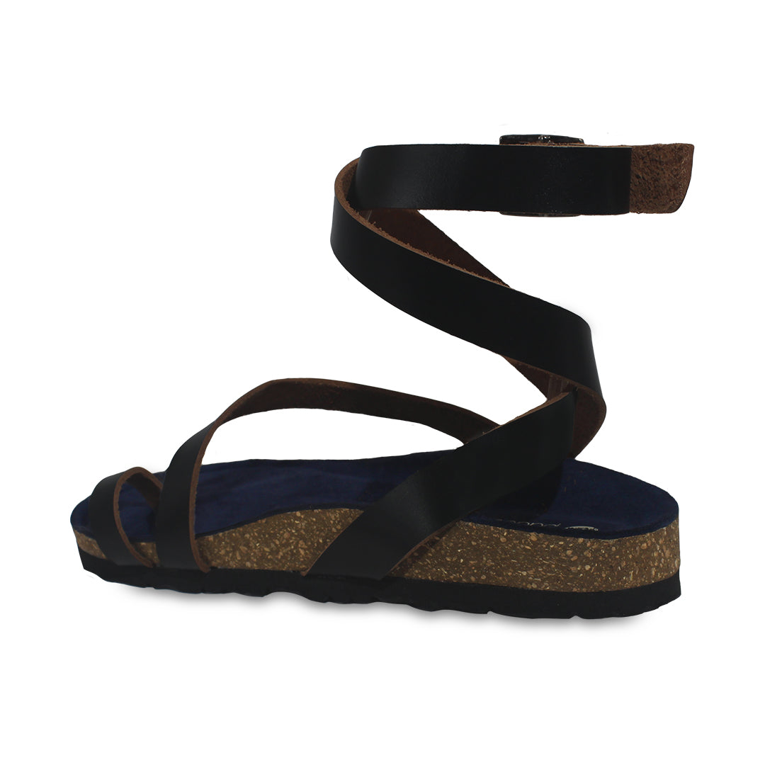 Ensa Black Sandals Women
