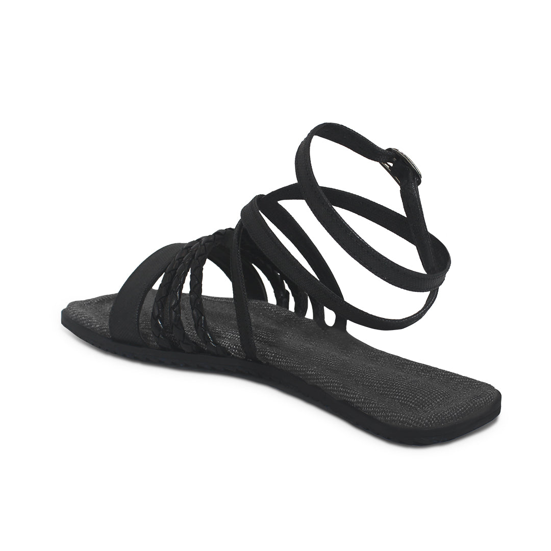 Veya Black Sandals Women
