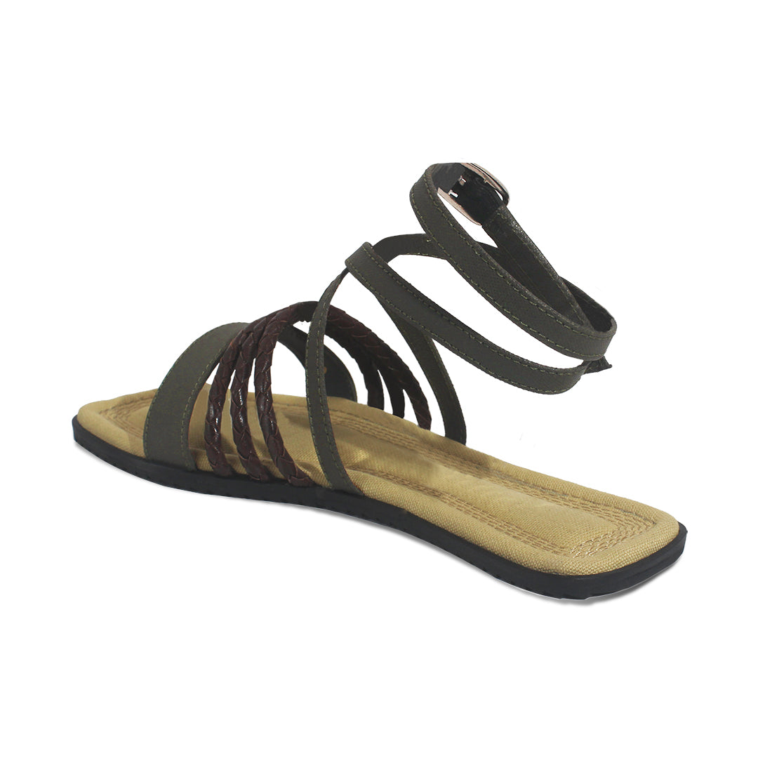 Veya Green Sandals Women