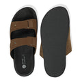 Zen Luxe Dual-Strap Vegan Suede Tan Men Slides - Image 7 - Paaduks