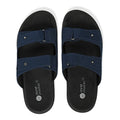 Zen Luxe Dual-Strap Vegan Suede Blue Men Slides - Image 7 - Paaduks