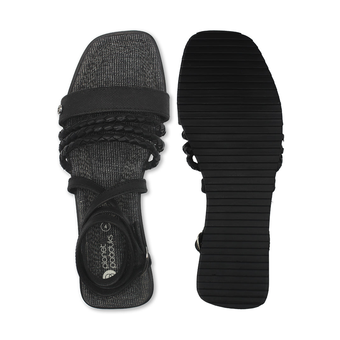 Veya Black Sandals Women