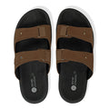 Zen Luxe Dual-Strap Vegan Suede Tan Men Slides - Image 8 - Paaduks