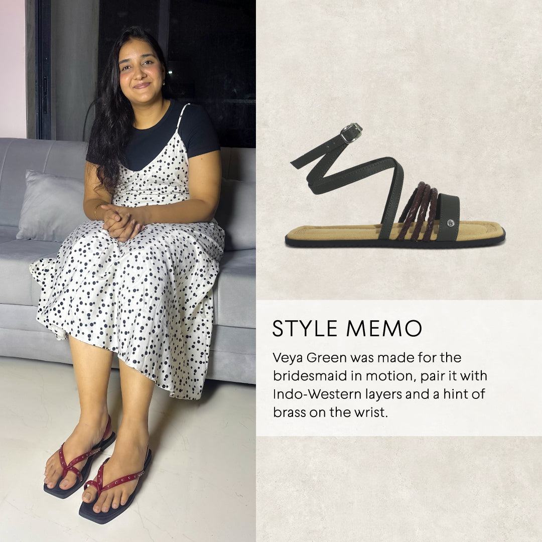 Veya Green Sandals Women