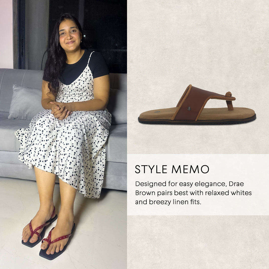 Drae Brown Slides Men