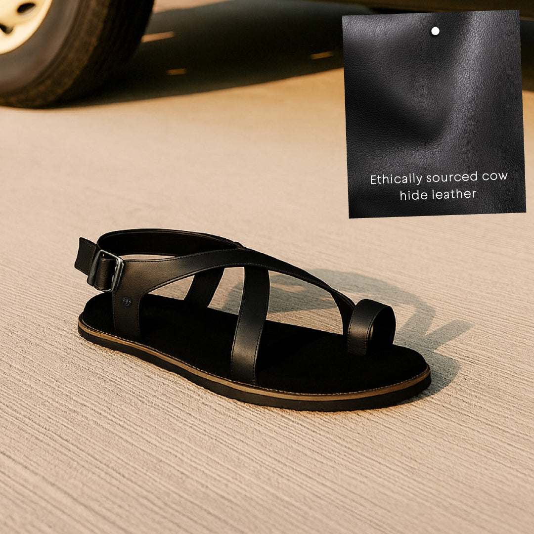 Sko Pro Black Sandals Men