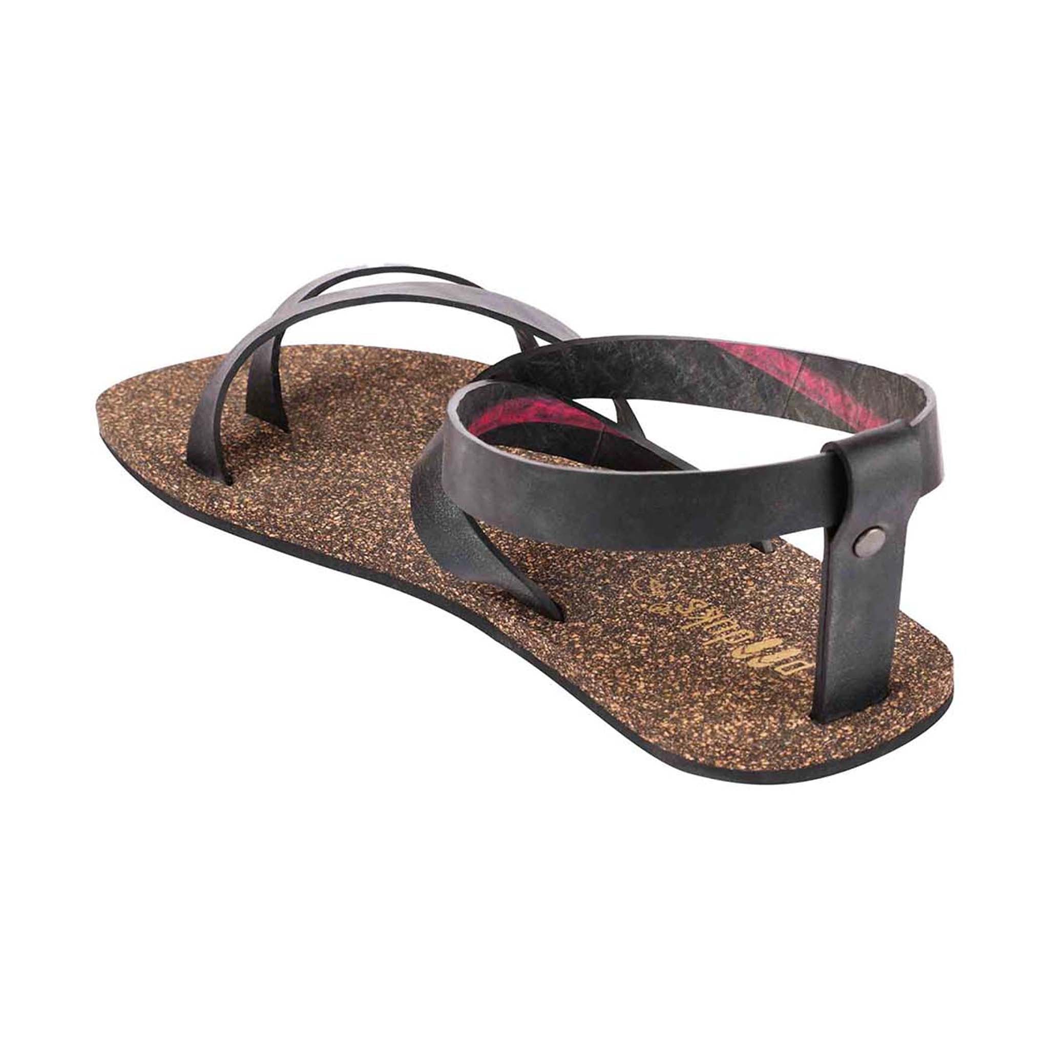 Buy Zee Slingback Cork Sandals Women Black Paaduks – Planet Paaduks