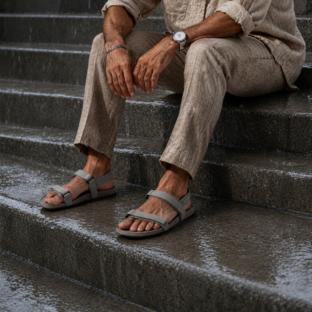 Var Grey Sandals Men